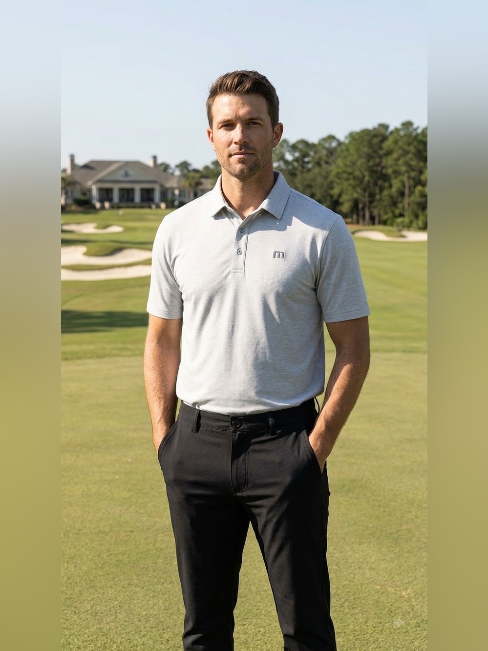 TravisMathew Mens Black Golf Pants Size 36 Straight Leg NWT 36x32”
